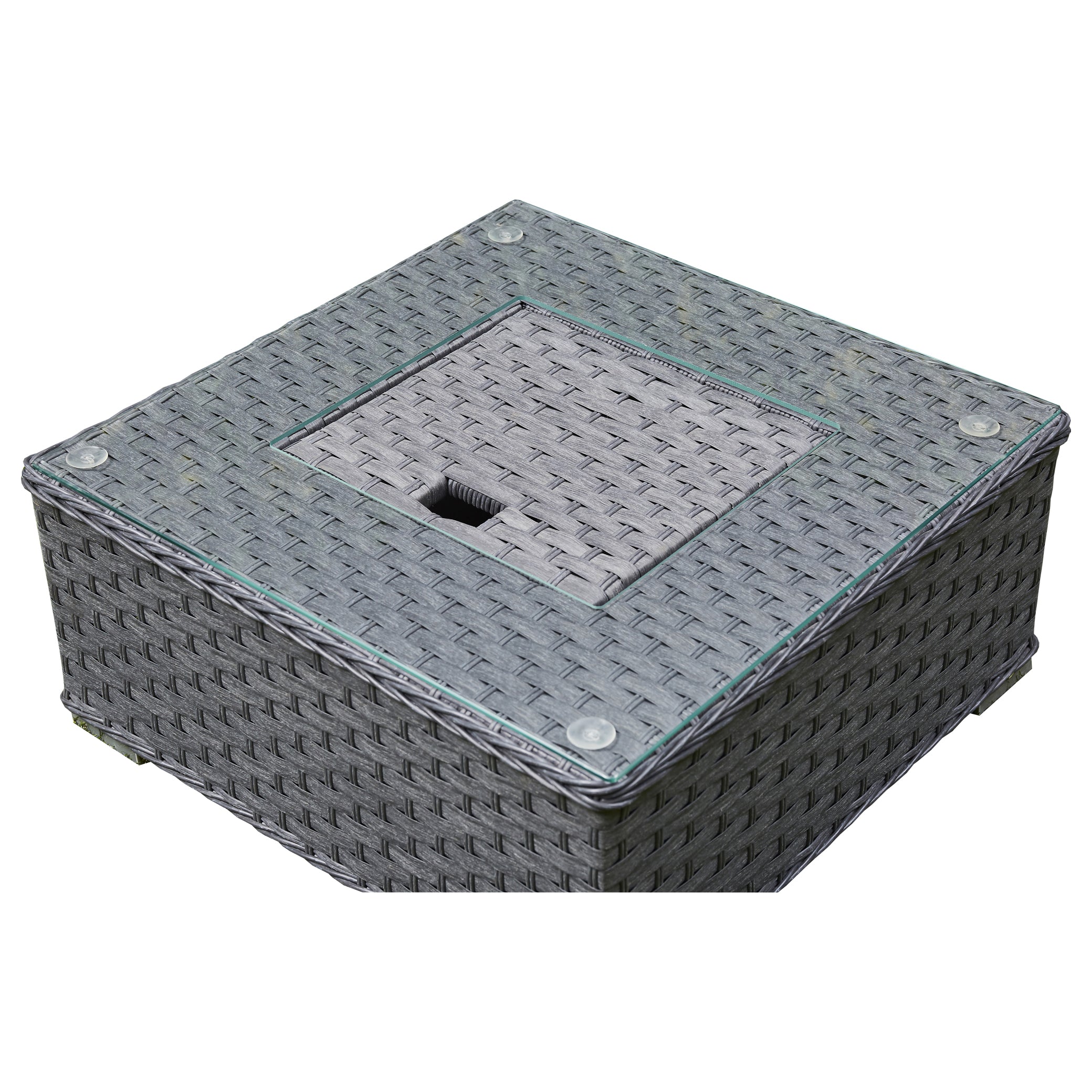 Outdoor - Corner Sofa Set with Ice Bucket - Available in Brown or Grey