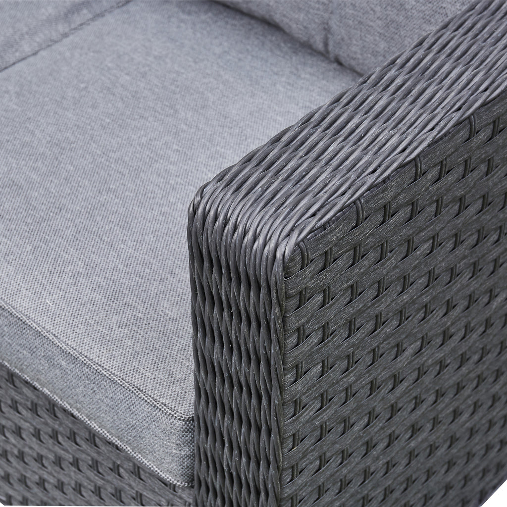 Outdoor - Corner Sofa Set with Ice Bucket - Available in Brown or Grey