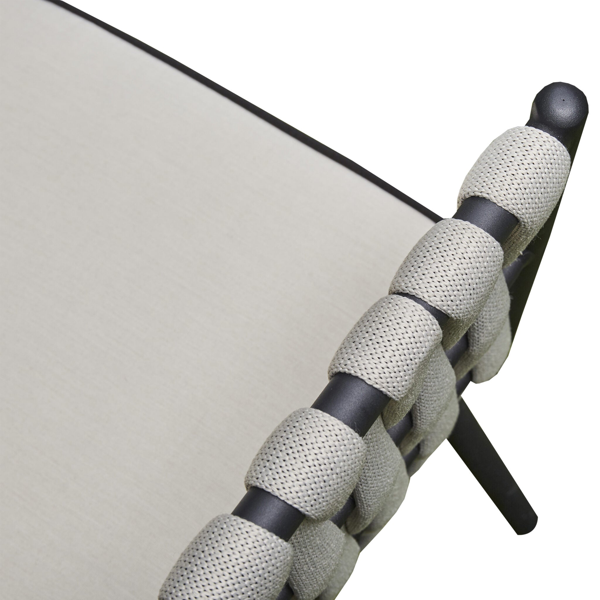 Outdoor - Aluminium & Rope Lounge Set - Grey