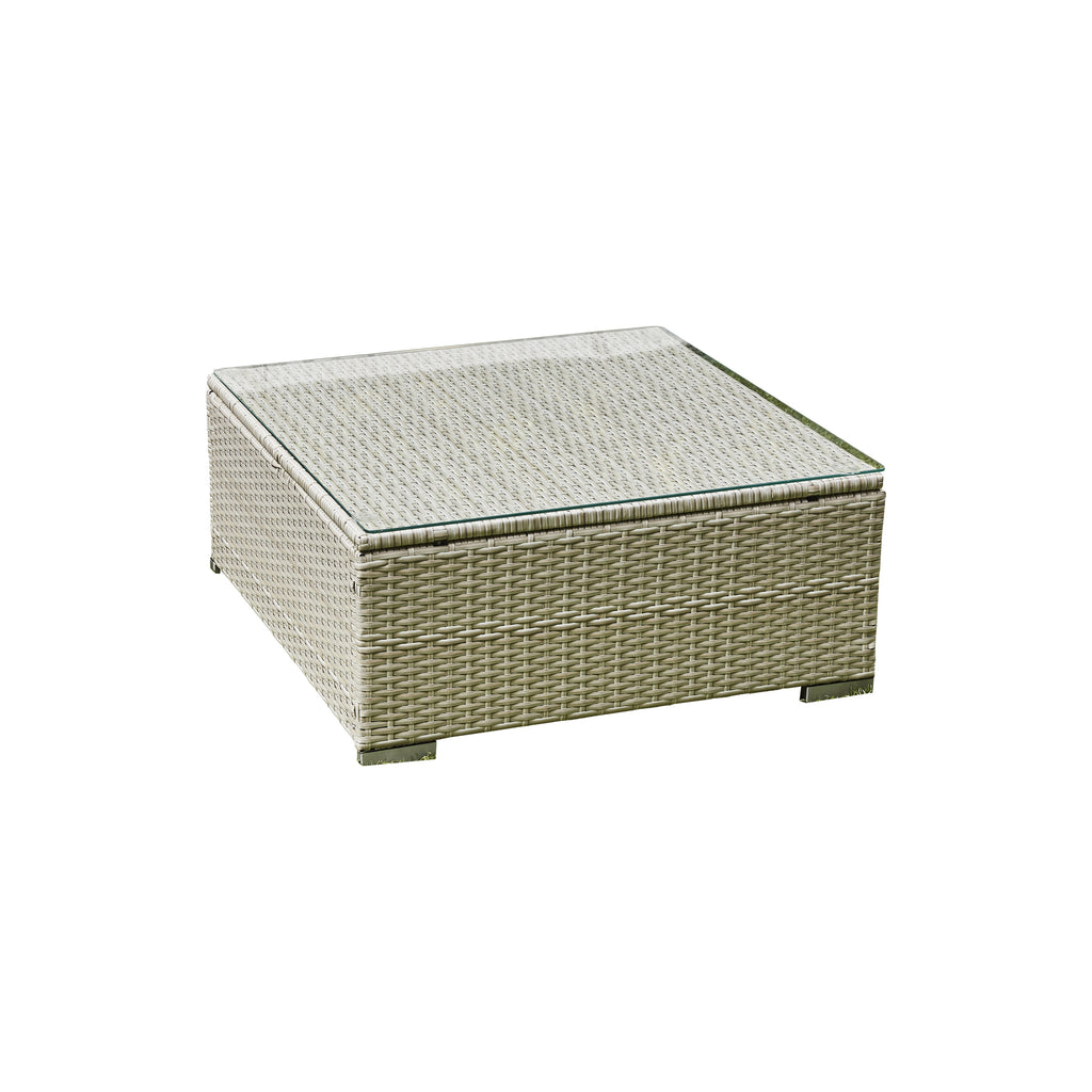 Outdoor - U-Shaped Sofa With Coffee Table - Grey