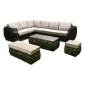 Outdoor - Rattan Corner Sofa Set - Grey or Black Available