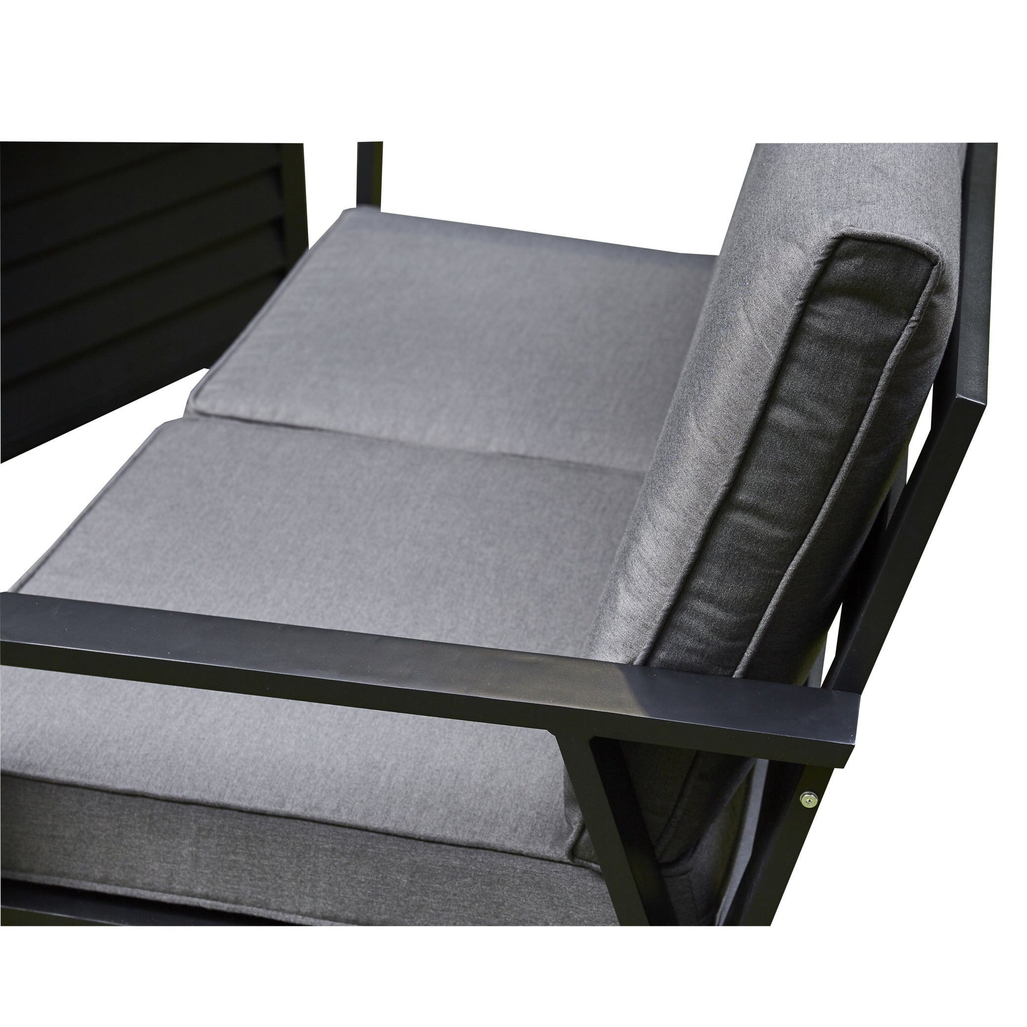 Outdoor - Firepit Sofa Dining Set Aluminium Frame - Available in Grey or Beige