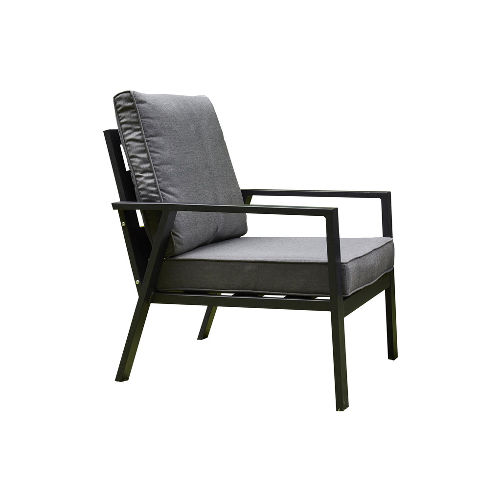 Outdoor - Firepit Sofa Dining Set Aluminium Frame - Available in Grey or Beige