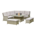 Outdoor - The Firepit Dining Set - Grey