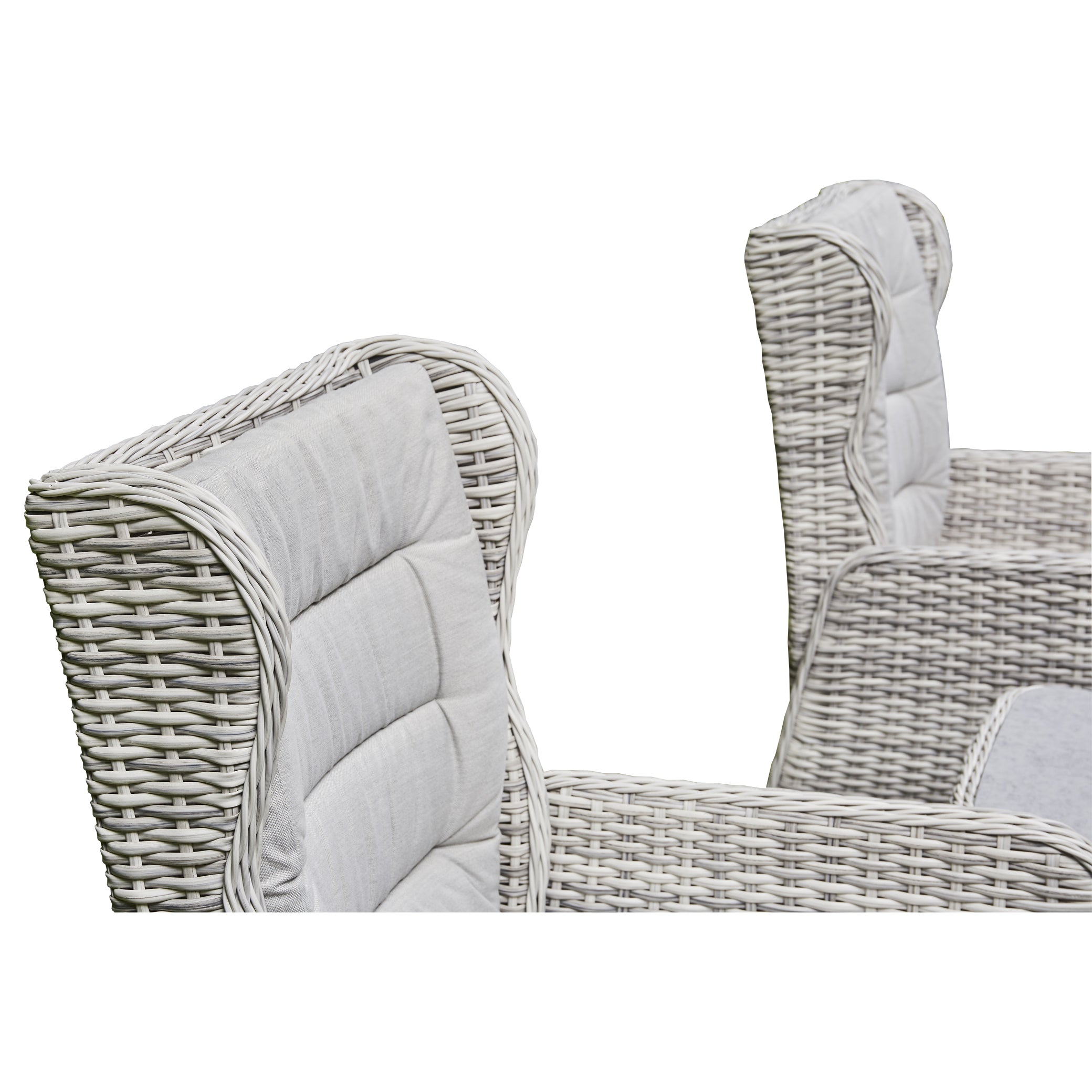 Outdoor - 5-Piece Reclining Lounge Set - Grey