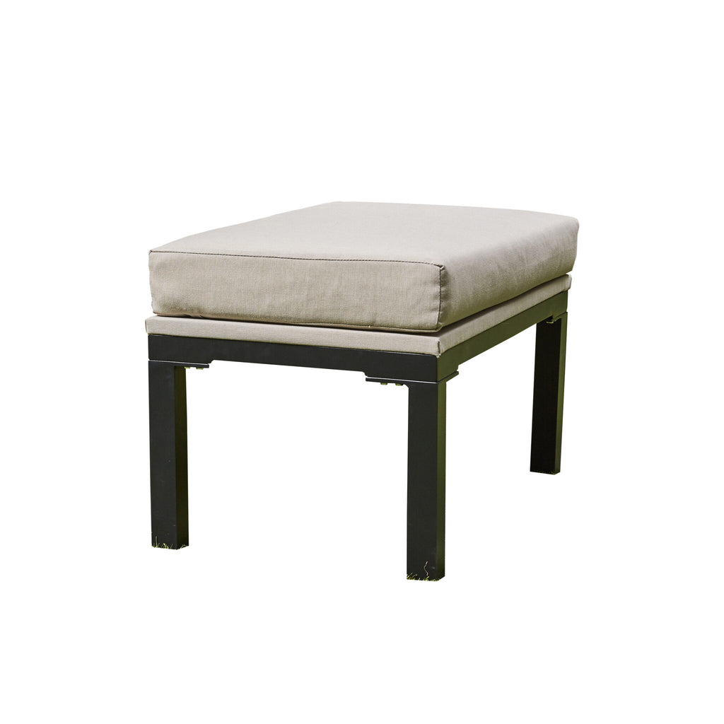 Outdoor - Corner Fabric Quilted Aluminium Firepit Dining Set - Grey or Biege Available