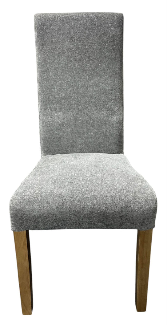 Berry Dining Chair With Wooden Legs - Available in Grey or Mixed Brown