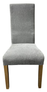Berry Dining Chair With Wooden Legs - Available in Grey or Mixed Brown