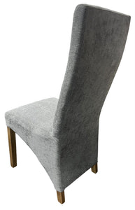 Berry Dining Chair With Wooden Legs - Available in Grey or Mixed Brown