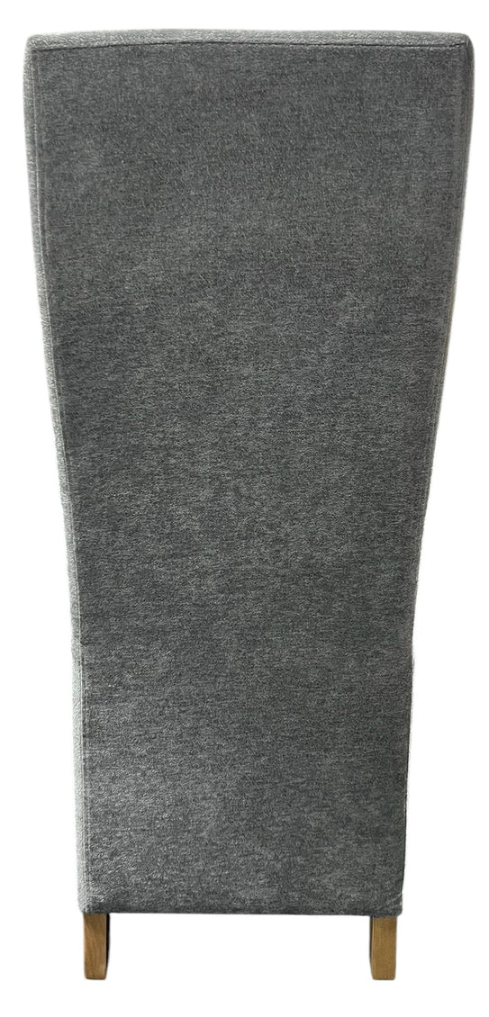 Berry Dining Chair With Wooden Legs - Available in Grey or Mixed Brown