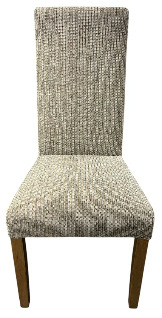 Berry Dining Chair With Wooden Legs - Available in Grey or Mixed Brown