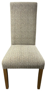 Berry Dining Chair With Wooden Legs - Available in Grey or Mixed Brown