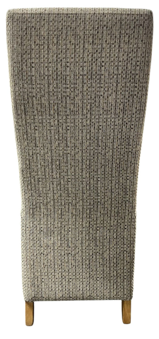 Berry Dining Chair With Wooden Legs - Available in Grey or Mixed Brown