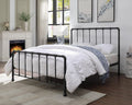 Retro Kinnerton Metal Bed - Double (4'6Ft) & Kingsize (5Ft) - Available in Black or Antique Bronze