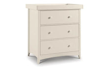 Load image into Gallery viewer, Camron Bedroom Range Stone White - Baby Cot, Baby Changing Station, 1  or 3 Drawer Bedside, 3+2 Chest, 4+2 Chest, 7 Drawer Narrow Chest, Combination Wardrobe, 2 Door Wardrobe, 3 Door Wardrobe, Desk, Dressing Table
