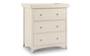 Camron Bedroom Range Stone White - Baby Cot, Baby Changing Station, 1  or 3 Drawer Bedside, 3+2 Chest, 4+2 Chest, 7 Drawer Narrow Chest, Combination Wardrobe, 2 Door Wardrobe, 3 Door Wardrobe, Desk, Dressing Table
