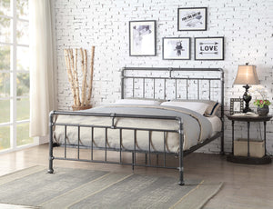 CILCAIN Metal Bed - Black & Silver Or Antique Bronze Finish Available