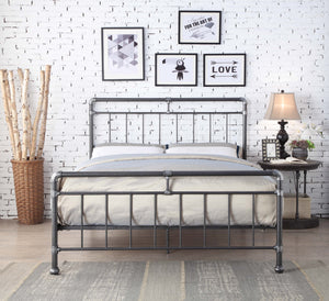 CILCAIN Metal Bed - Black & Silver Or Antique Bronze Finish Available