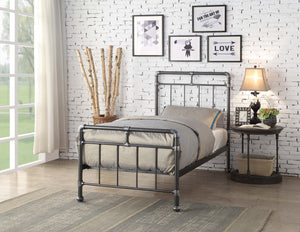 CILCAIN Metal Bed - Black & Silver Or Antique Bronze Finish Available