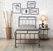 Load image into Gallery viewer, CILCAIN Metal Bed - Black &amp; Silver Or Antique Bronze Finish Available
