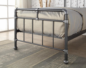 CILCAIN Metal Bed - Black & Silver Or Antique Bronze Finish Available