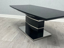 Load image into Gallery viewer, Milan Glass Coffee Table With Block Leg - 120 x 60(cm) - Available in White, Black, Grey or Cappuccino
