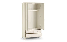 Load image into Gallery viewer, Camron Bedroom Range Stone White - Baby Cot, Baby Changing Station, 1  or 3 Drawer Bedside, 3+2 Chest, 4+2 Chest, 7 Drawer Narrow Chest, Combination Wardrobe, 2 Door Wardrobe, 3 Door Wardrobe, Desk, Dressing Table
