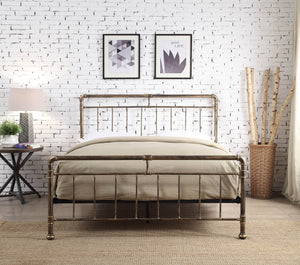 CILCAIN Metal Bed - Black & Silver Or Antique Bronze Finish Available