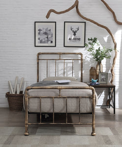 CILCAIN Metal Bed - Black & Silver Or Antique Bronze Finish Available