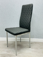 Load image into Gallery viewer, Morano White, Grey or Black Glass Table - Quilted California Seating Option Available
