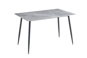 Oxford Ceramic Dining Table 1.2m - White, Grey or Black - Quilted Seating Option Available