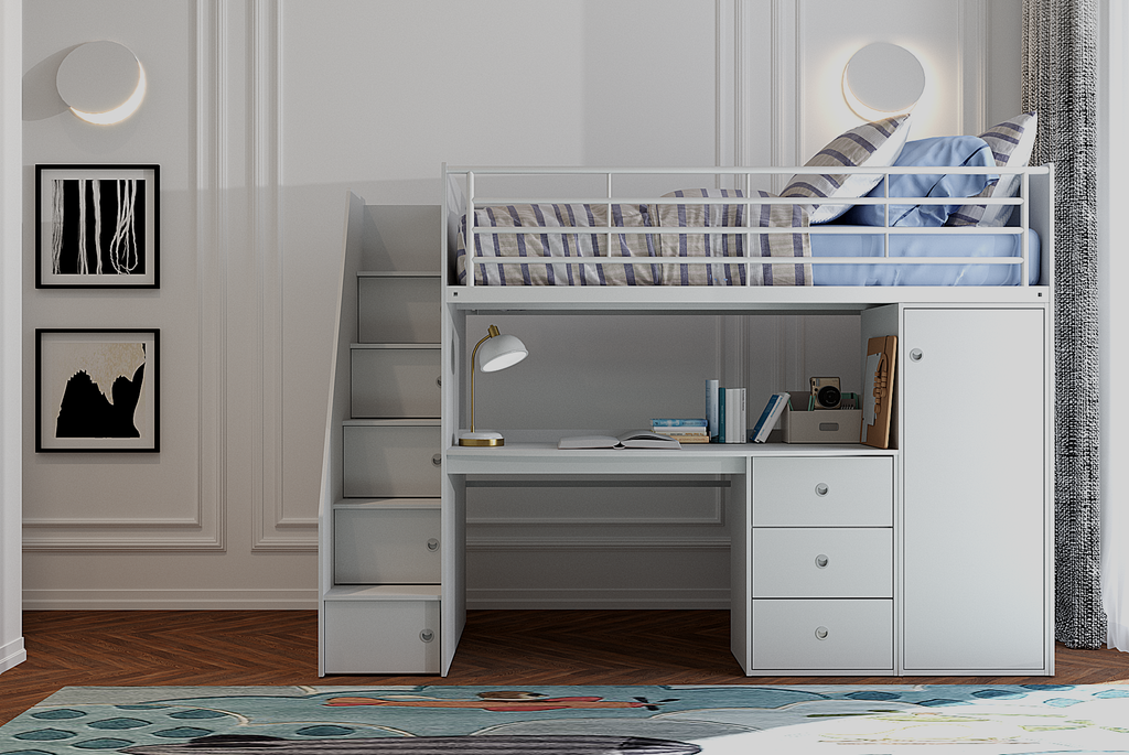 DAKOTA HIGH SLEEPER - White