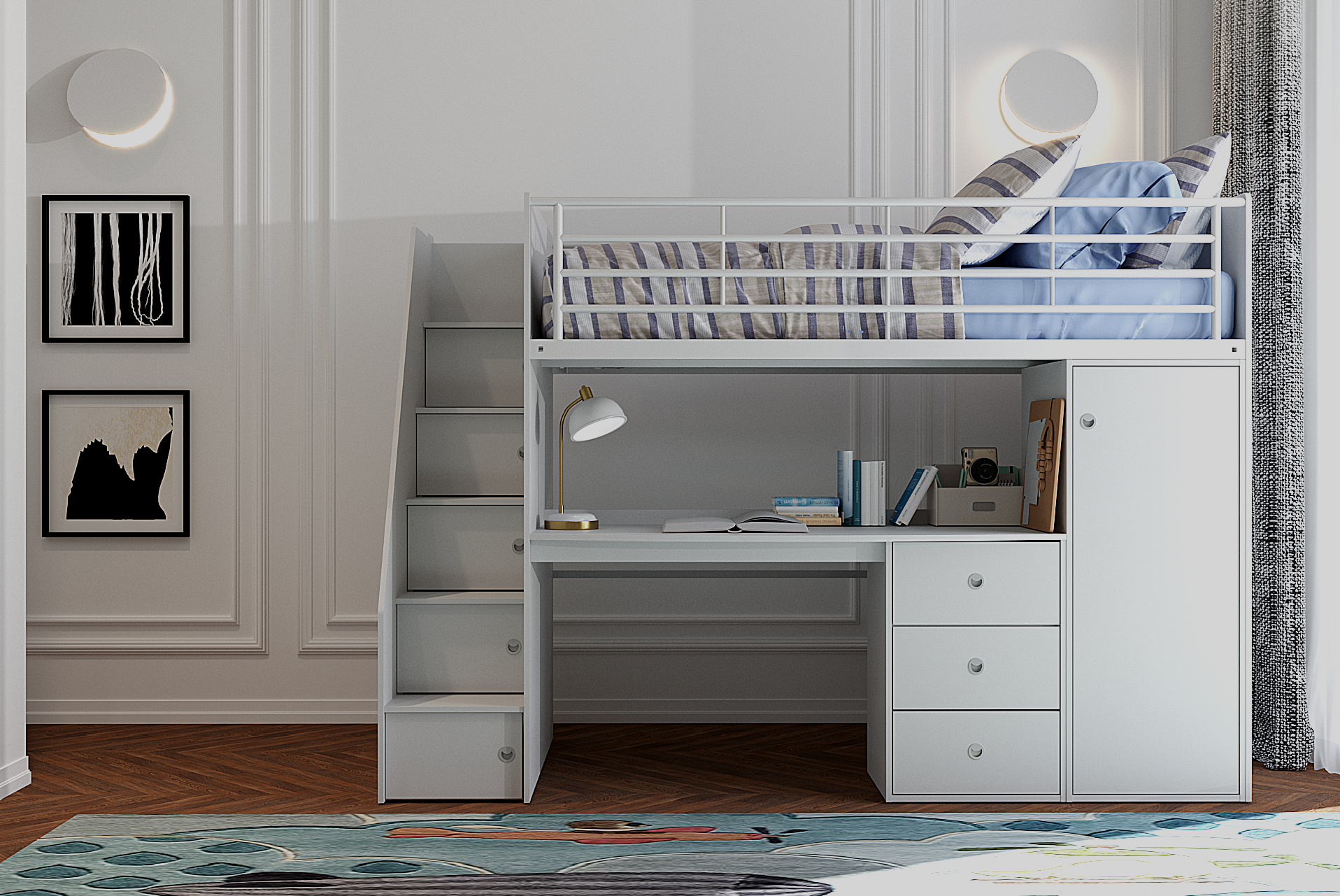 DAKOTA HIGH SLEEPER - White