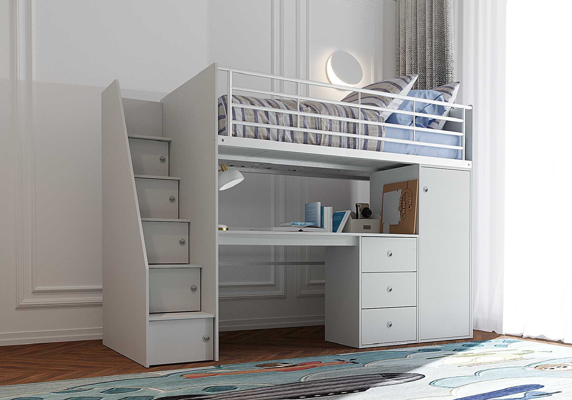 DAKOTA HIGH SLEEPER - White