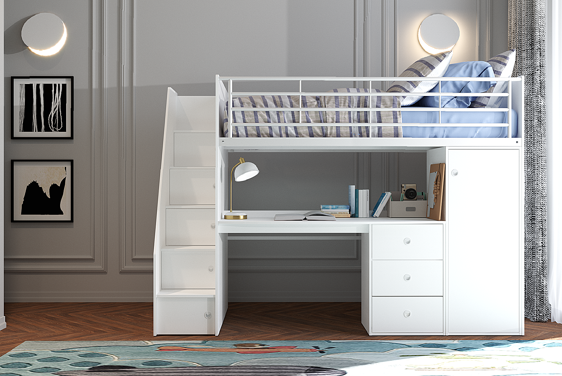 DAKOTA HIGH SLEEPER - White