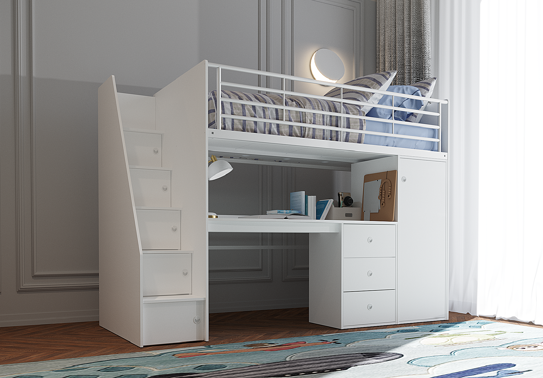 DAKOTA HIGH SLEEPER - White