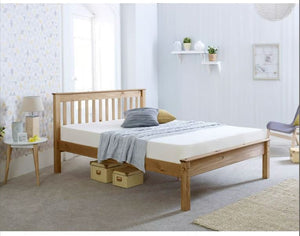 Dorset Bed - Waxed Wood - Available in Single(3Ft), Small Double(4Ft), Double(4"6Ft) & KingSize (5Ft) (Copy)