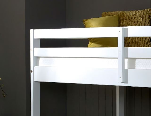 Durham Bunk Bed - White - Available in Single 2"6Ft or 3Ft