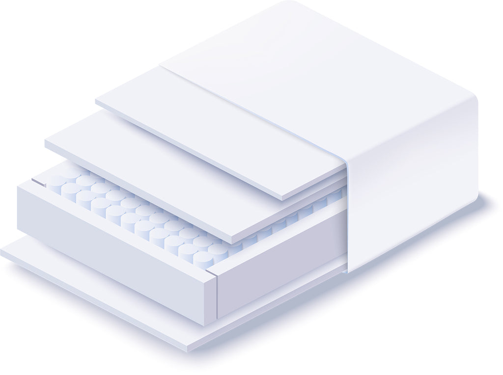 Lunar Active Spring Memory 2 Firm Mattress - Available in Single, Small Double, Double, King-Szie or SuperKing