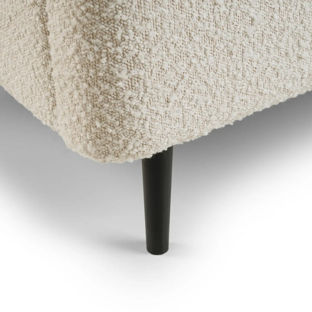 Eden Boucle Bed - Ivory - Available in Double or Kingsize