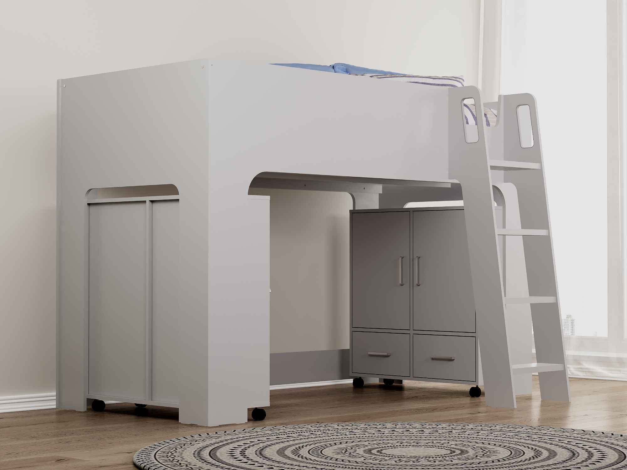 EDEN MID SLEEPER - Grey or White Available