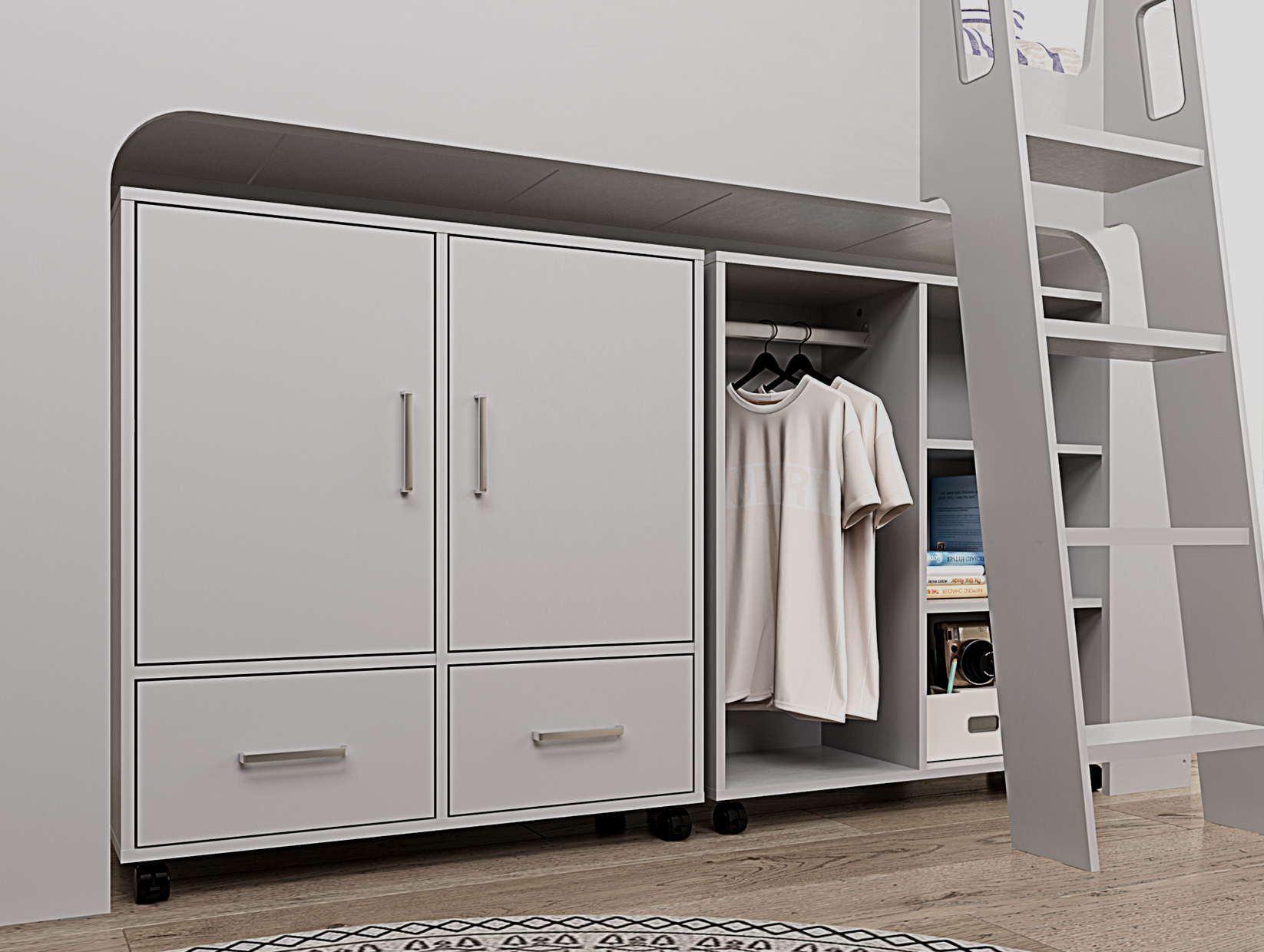 EDEN MID SLEEPER - Grey or White Available