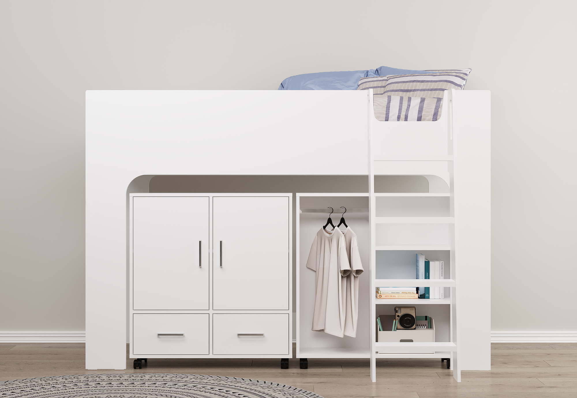EDEN MID SLEEPER - Grey or White Available