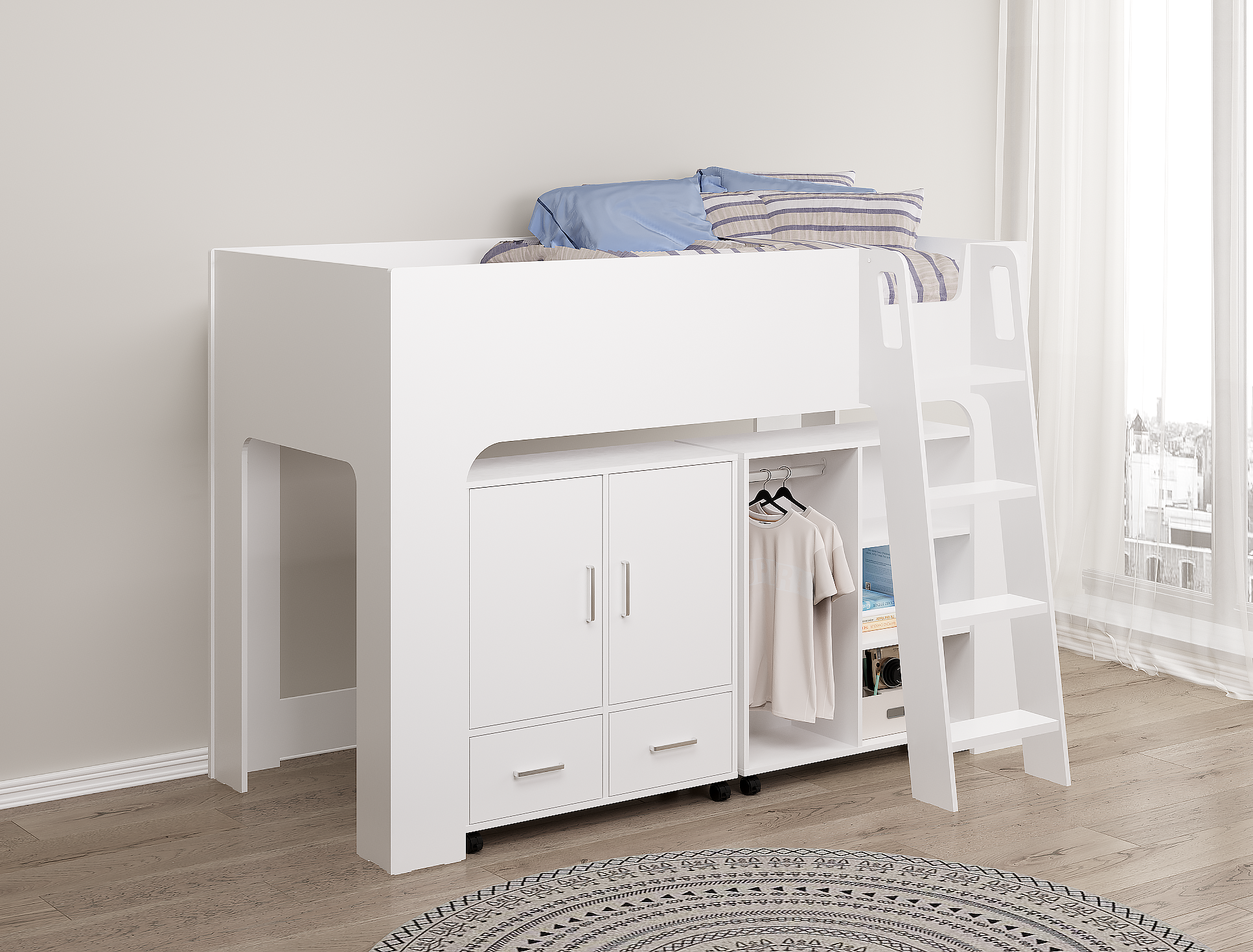 EDEN MID SLEEPER - Grey or White Available