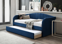 Load image into Gallery viewer, Furniture Boulevard Fabric Guest/Day Bed Frame - Pink, Blue or Grey
