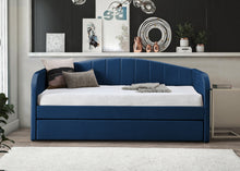 Load image into Gallery viewer, Furniture Boulevard Fabric Guest/Day Bed Frame - Pink, Blue or Grey
