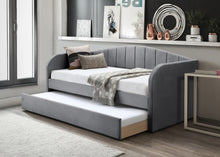 Load image into Gallery viewer, Furniture Boulevard Fabric Guest/Day Bed Frame - Pink, Blue or Grey
