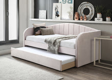 Load image into Gallery viewer, Furniture Boulevard Fabric Guest/Day Bed Frame - Pink, Blue or Grey
