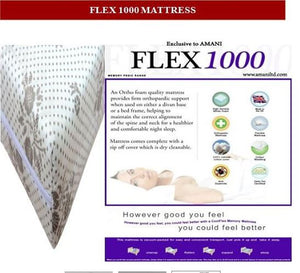 Flex 1000 Mattress - High Density Reflex Foam - No Springs