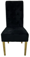 Load image into Gallery viewer, Luxury G-Lucy Chair (Ring Knocker/Gold Legs) - Available in Dark Grey, Cream or Black Plush
